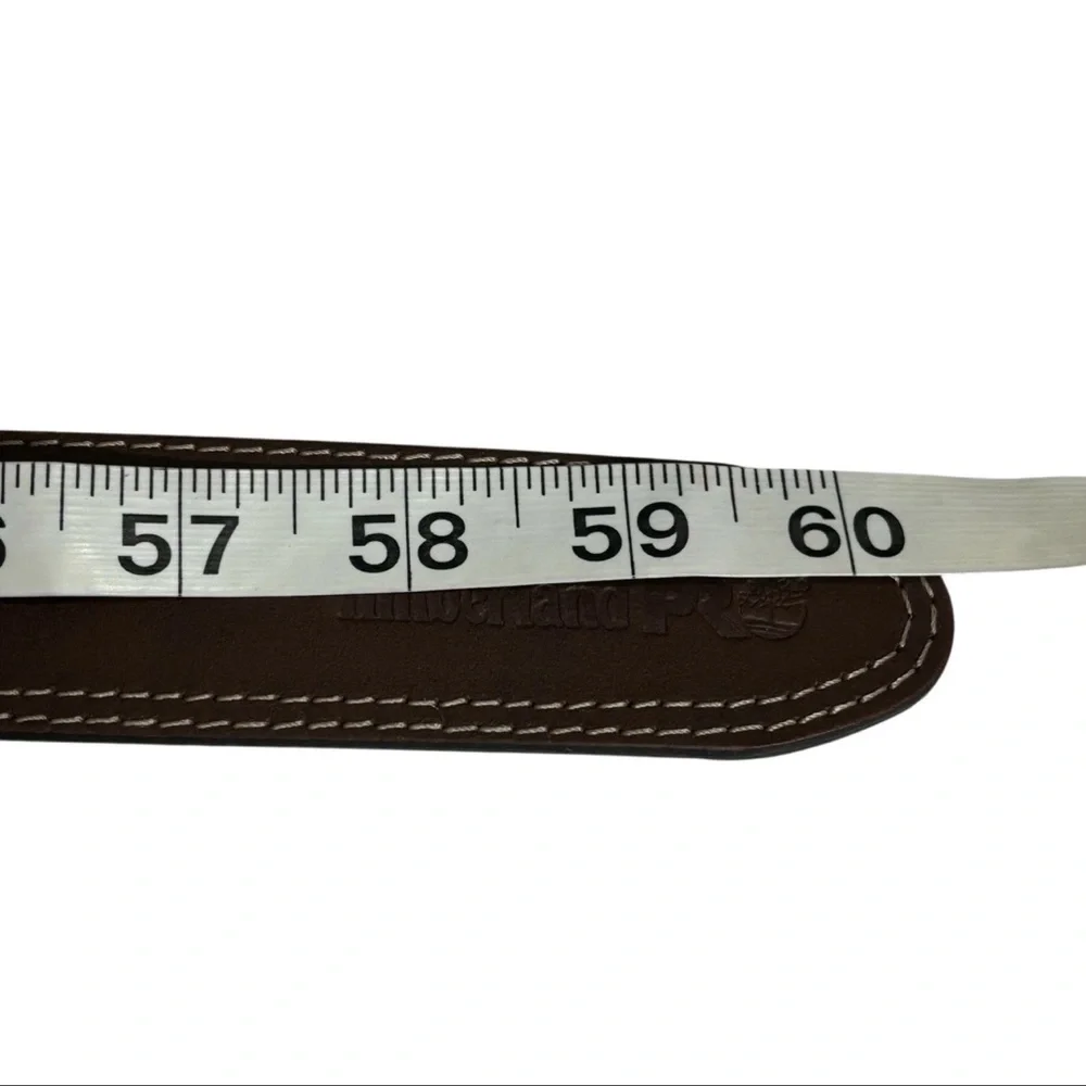 Timberland PRO Men's Genuine Brown Leather Belt Size 52 Casual Outdoor Work